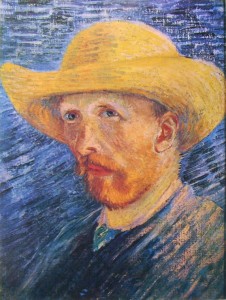 Vincent van Gogh: Autoritratto dell’estate 1887 con cappello di paglia, Amsterdam Rijksmuseum Vincent Van Gogh.